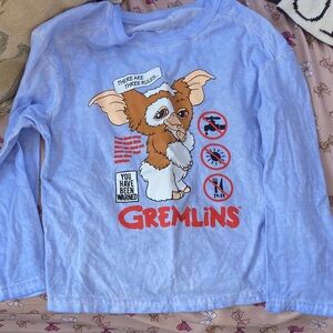 Gremlins Kids Long Sleeve Tee - Light Blue